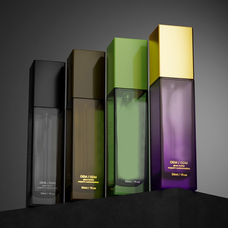 colorful foundation bottle