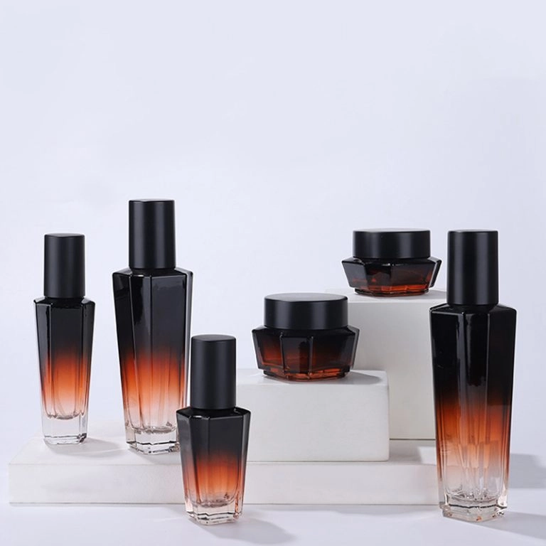 jaunce industrial gradient glass bottles for premium toner packaging