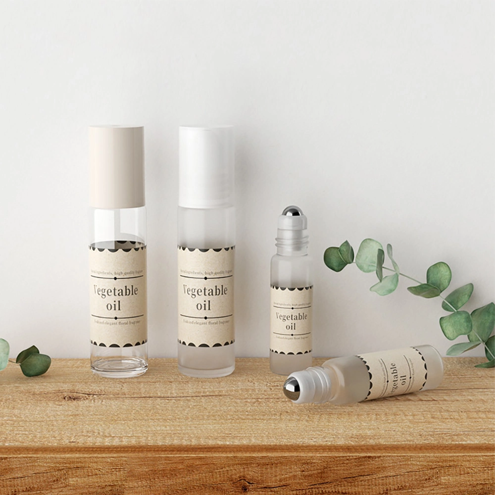 Jaunce ball bottle rolling bottle glass packaging for essential oils and cosmetic applications